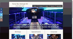 Desktop Screenshot of partybusraleighnc.com